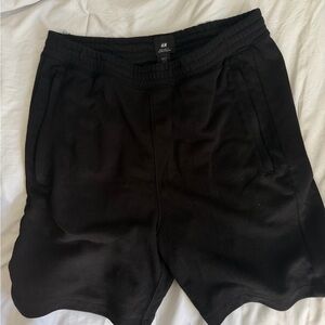 H&M Men's Athletic Black Shorts